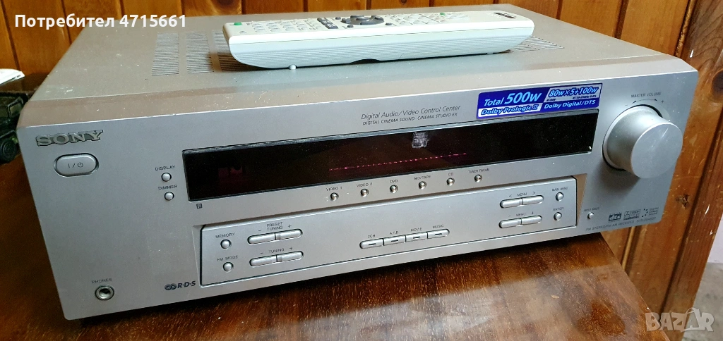 Sony ресивър усилвател домашно кино 5.1 5х100, снимка 1