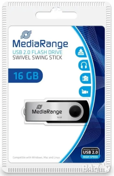 USB флаш устройство MediaRange MR910, 16GB, снимка 1