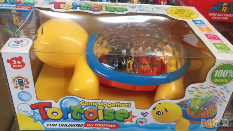 Щастлива костенурка – Детска интерактивна играчка с 3D светлини, музика и проекция, снимка 1