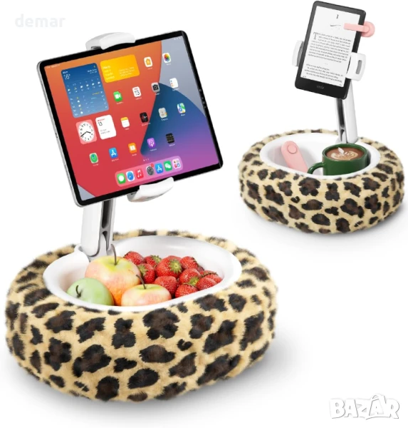 Поставка за Kindle Viozon, възглавница за таблет, съвместима с таблет/телефон 4-11" с купа, снимка 1