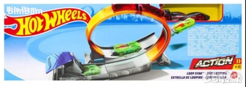 Писта с количка Hot Wheels Action - Loop Star - различни модели, снимка 1