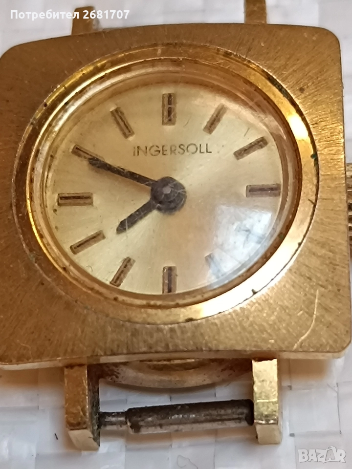 позлатен часовник Ingersoll , снимка 1