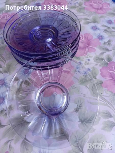 Десертни стъклени чиниики, снимка 1