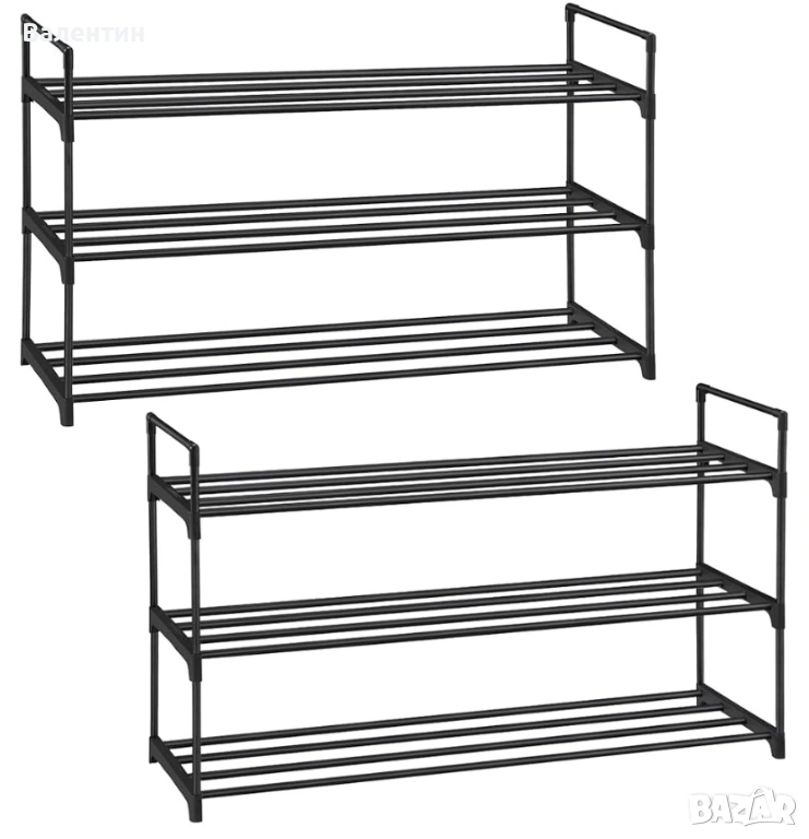 Комплект от 2 органайзера за обувки Songmics, снимка 1