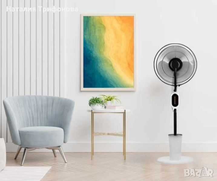 🌬️ Вентилатор ELITE EFM-1340W с функция водна мъгла – прохлада и комфорт за горещите дни, снимка 1