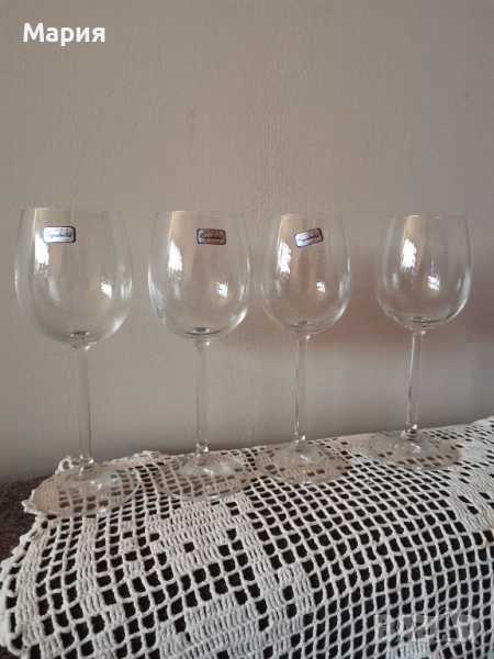 Bohemia Crystalline Crystalex Чаши за вино , снимка 1