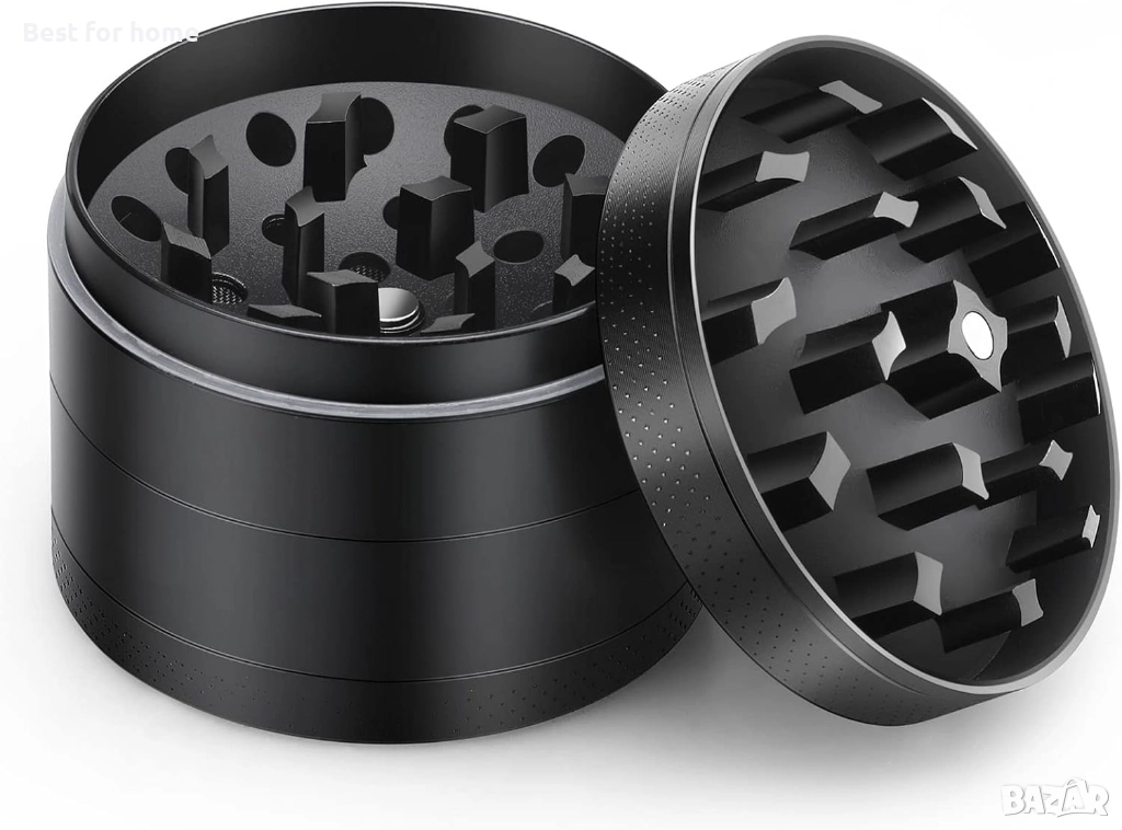 Anpro Билкарска мелничка от висококачествена цинкова спла, снимка 1