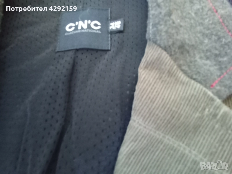 Мъжко велурено сако,обличано 2 пъти , снимка 1