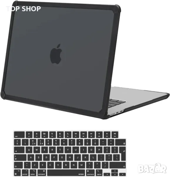 MOSISO калъф за MacBook Air 15-инчов 2024 2023 M3 A3114 M2 A2941 Touch ID, снимка 1