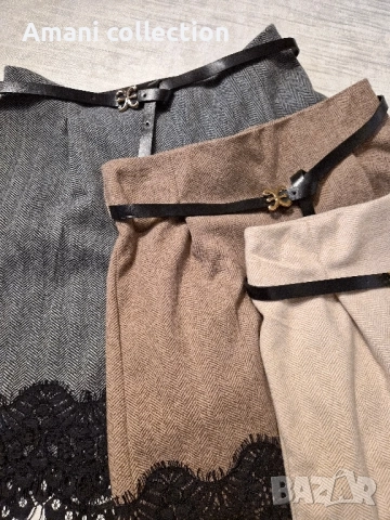 Къси панталонки с вълна и дантела, снимка 3 - Къси панталони и бермуди - 52419362