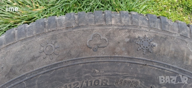 4бр. всесезонни бусови гуми 225/70R15C 8PR Lassa MultiWays 112/110R . DOT 4421. 7 и 7.5мм...., снимка 4 - Гуми и джанти - 53904359