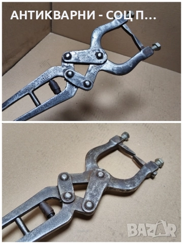 Старинни Ковани Клещи За Рязане На Плочки / 1,3 кг. , снимка 8 - Антикварни и старинни предмети - 52307516