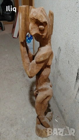 дървена фигура височина 1 метър. , снимка 6 - Други стоки за дома - 53666352