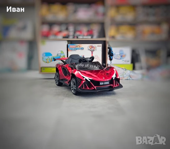 ТОП ЦЕНА!НОВО!Акумулаторна кола Flash RED с 4Х4,12V БАТЕРИЯ,меки гуми, снимка 2 - Електрически играчки - 50993794