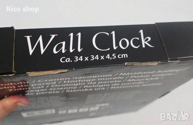 СРЕБЪРЕН ОГЛЕДАЛЕН СТЕНЕН ЧАСОВНИК С БЛЯСЪК И КАМЪНИ, снимка 3 - Други стоки за дома - 54121742