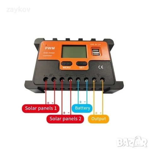 Соларен контролер за зареждане PWM 12V30A, снимка 2 - Друга електроника - 46931529