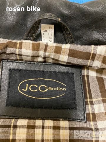 ''JC Collection''оригинално мъжко кожено яке ХЛ размер, снимка 4 - Якета - 45404951