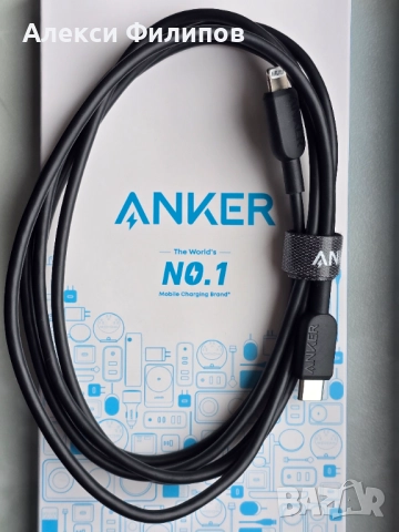 Кабел Anker 310 USB-C към Lightning за iPhone, снимка 2 - USB кабели - 52591544