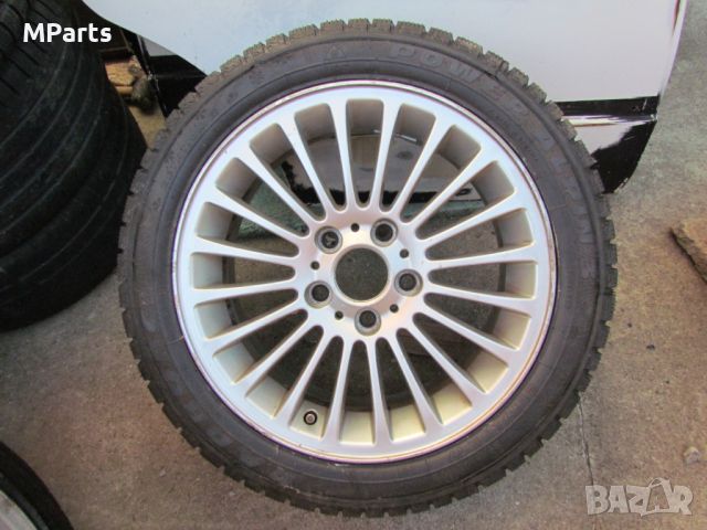 БМВ Е46 Оригинални Джанти Стайл 73 17 цола 7 Бр. 36116753816  E46 330xi BMW LA wheel radial spoke 73, снимка 11 - Гуми и джанти - 46263061