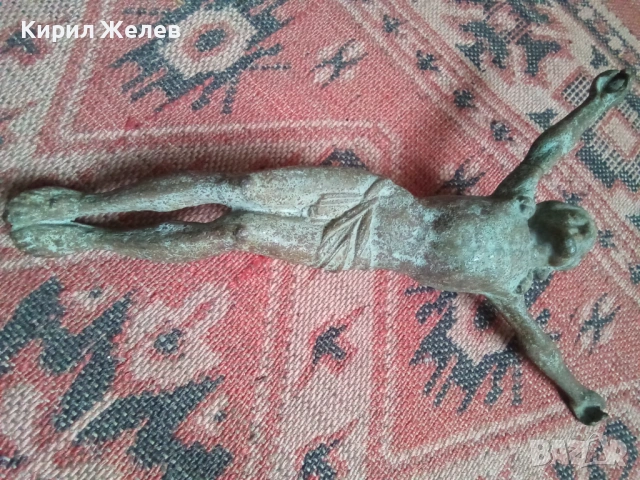 Стара метална фигура на Исус Христос 53662