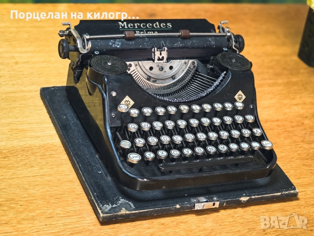 Рядка механична пишеща машина Mercedes Prima, снимка 3 - Антикварни и старинни предмети - 53644890