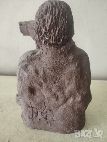Стара керамична статуетка, снимка 3 - Статуетки - 46139465