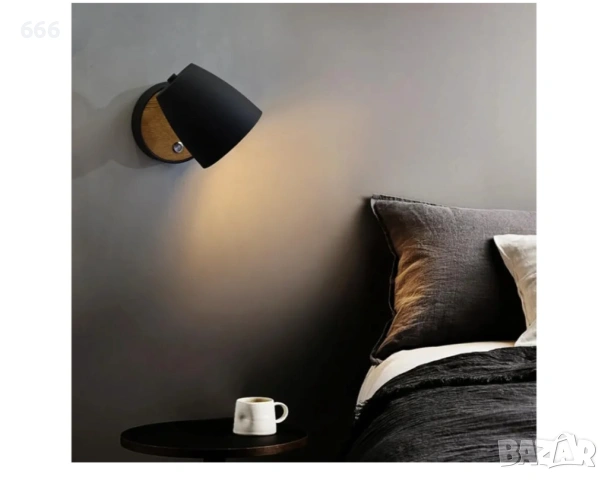 Стенна лампа с вграден ключ, снимка 6 - Лампи за стена - 54005714