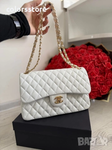 Бяла чанта Ch@nelJumbo/IM94n, снимка 2 - Чанти - 50480812