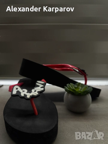 Armani Jeans оригинални дамски джапанки – платформа, снимка 3 - Чехли - 53727868