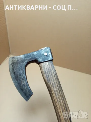 Соц Стара Ръчно Кована Ловно Рибарска Брадвичка Номер 1. Тегло 0.460кг., снимка 6 - Антикварни и старинни предмети - 50436583