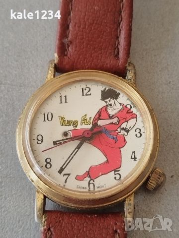 Анимиран часовник. Kung fu. Vintage watch. Детски. Ретро. Кунг фу. Механичен , снимка 2 - Мъжки - 46734535