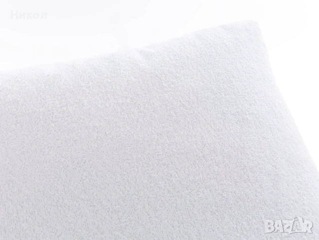 Непромокаем протектор за възглавница Biome Terry Cloth, ABEIL, 65х65 см, Бял, 2 бр, снимка 6 - Протектори за матраци - 53191665