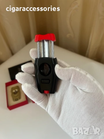 Резачка за пури GUEVARA – V-образно рязане и пънч, снимка 5 - Запалки - 50549458