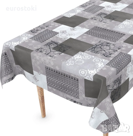 Покривка за маса от мушама, която може да се пере, 100 х 140см, правоъгълна, първокласен текстилен 