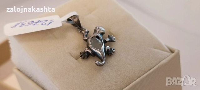 Сребърна висулка сърце-1,83гр/925, снимка 3 - Колиета, медальони, синджири - 52934804