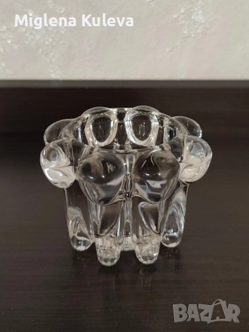 Кристален свещник "Reims" Франция. Цена 30 лв.