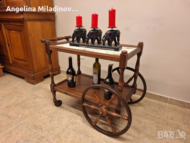 Количка за напитки, помощна маса , снимка 2 - Маси - 52817606