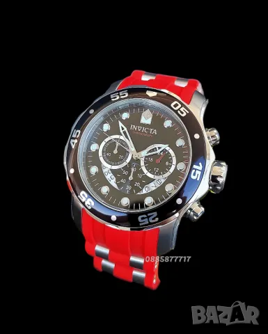 часовник INVICTA Pro Diver SCUBA red, НОВ , снимка 2 - Мъжки - 46857558