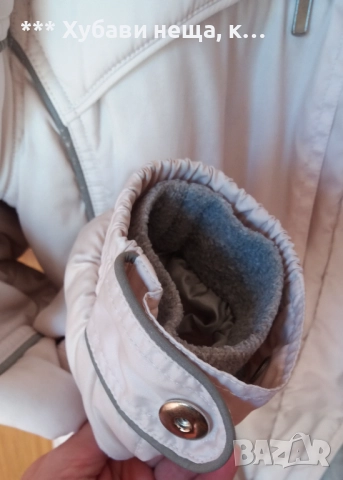 💥Оригинално зимно дамско яке с отражателни кантове💥Черно промазано яке💥 Заешко кожухче💥, снимка 4 - Якета - 23080420