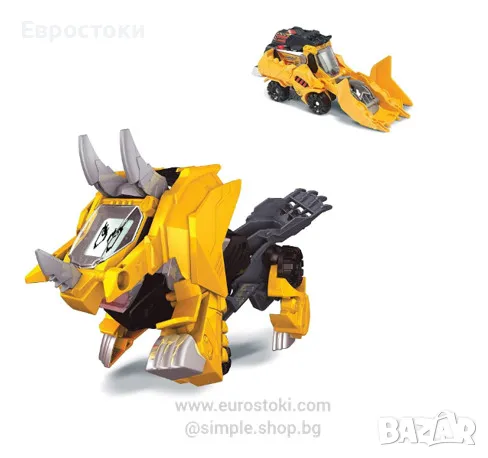 Интерактивна играчка VTech Switch & Go Dinos Brutus, The Triceratops Digger - динозавър, снимка 1 - Образователни игри - 47241910