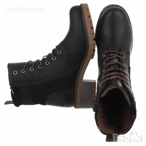 Дамски боти с връзки, 5цвята , снимка 17 - Дамски боти - 52262428