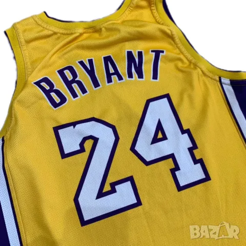 Оригинален мъжки потник Champion x Lakers x Kobe Bryant 24 | L размер, снимка 4 - Тениски - 46996774