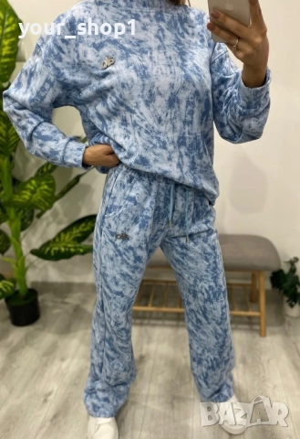 2 цвята екип Alo варен памук с нежни камъчета , снимка 4 - Спортни екипи - 51751384