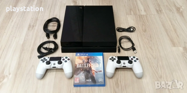 Playstation 4 с два нови контролера и игра, снимка 2 - PlayStation конзоли - 51929821