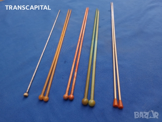 Игли за плетене, големи , снимка 4 - Антикварни и старинни предмети - 52328767