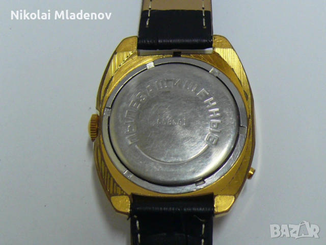 Съветски Позлатен ЧАЙКА/CHAIKA Мъжки ръчен часовник, работещ! С ден/дата, снимка 10 - Мъжки - 53178876