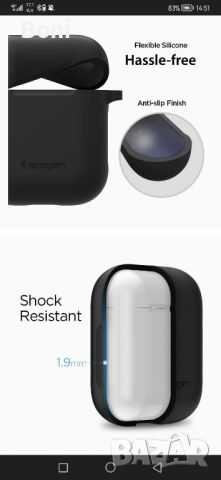 Spigen Airpods silicone Case , снимка 6 - Bluetooth слушалки - 45131045
