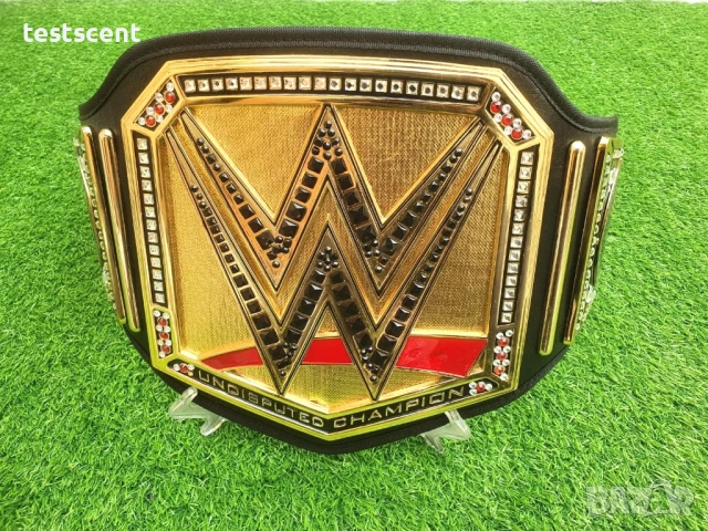 WWE UNDISPUTED CHAMPIONSHIP UNIVERSAL REPLICA BELT BRASS ADULT SIZE NEW Шампионски колан отличен, снимка 5 - Фен артикули - 54150423