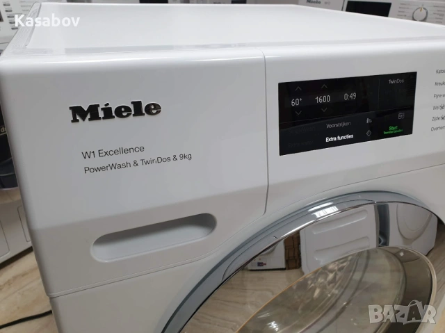 Miele 1600rpm 9кг Wi-Fi TwinDos Подсветка Пералня Миеле 12м Гаранция, снимка 14 - Перални - 53480515