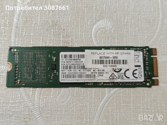 128GB M.2 2280 SATA III SSD, снимка 1 - Твърди дискове - 46969990